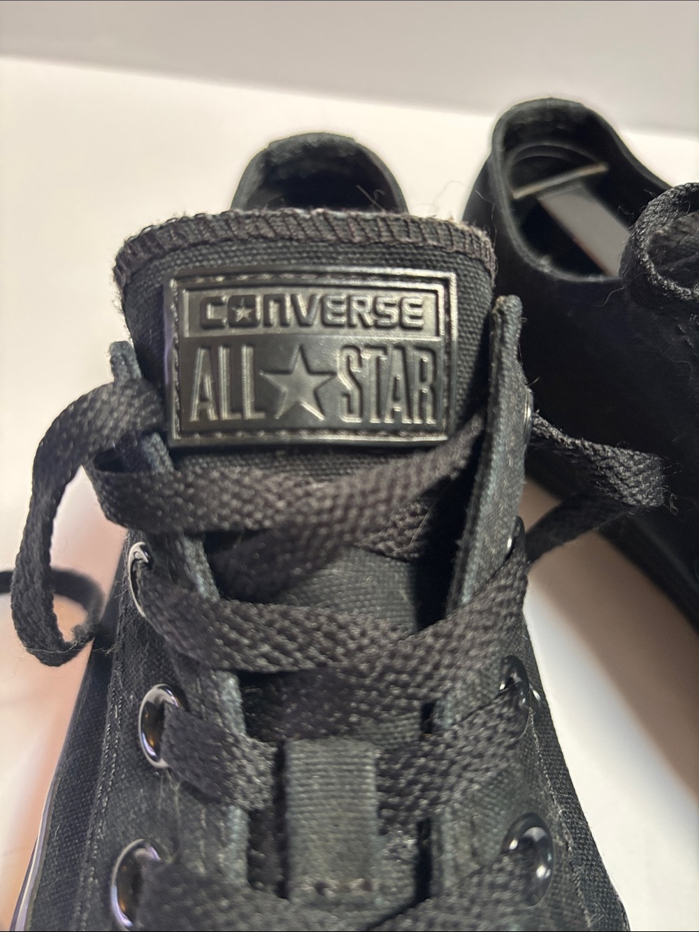 Converse uni-sex Black Low Top All Star Sneakers - Picture 2 of 8